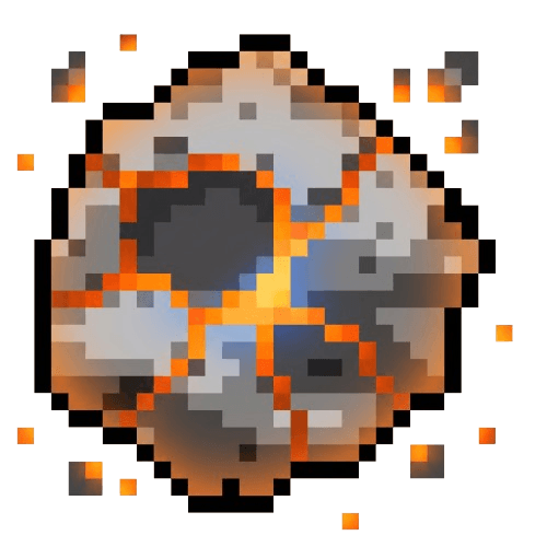 Explosive asteroid
